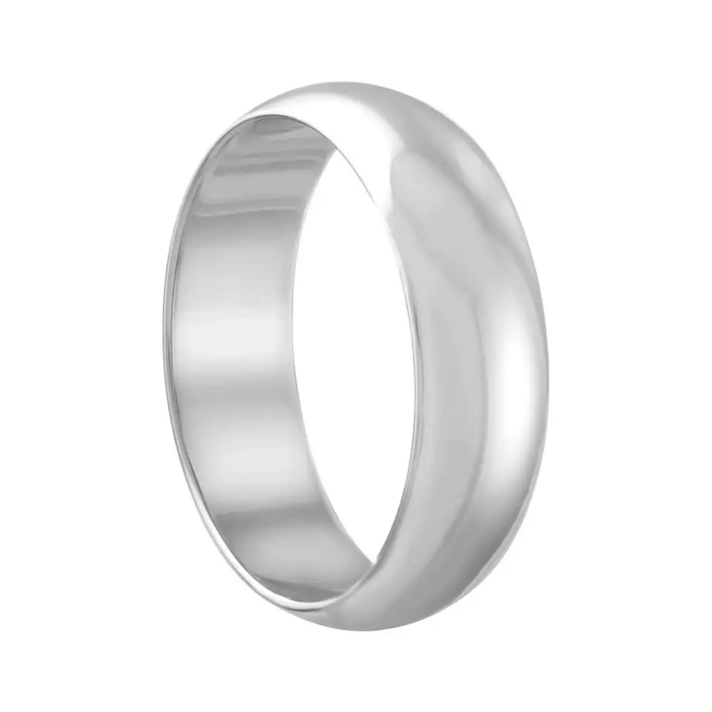 18K White Gold Wedding Band Ring